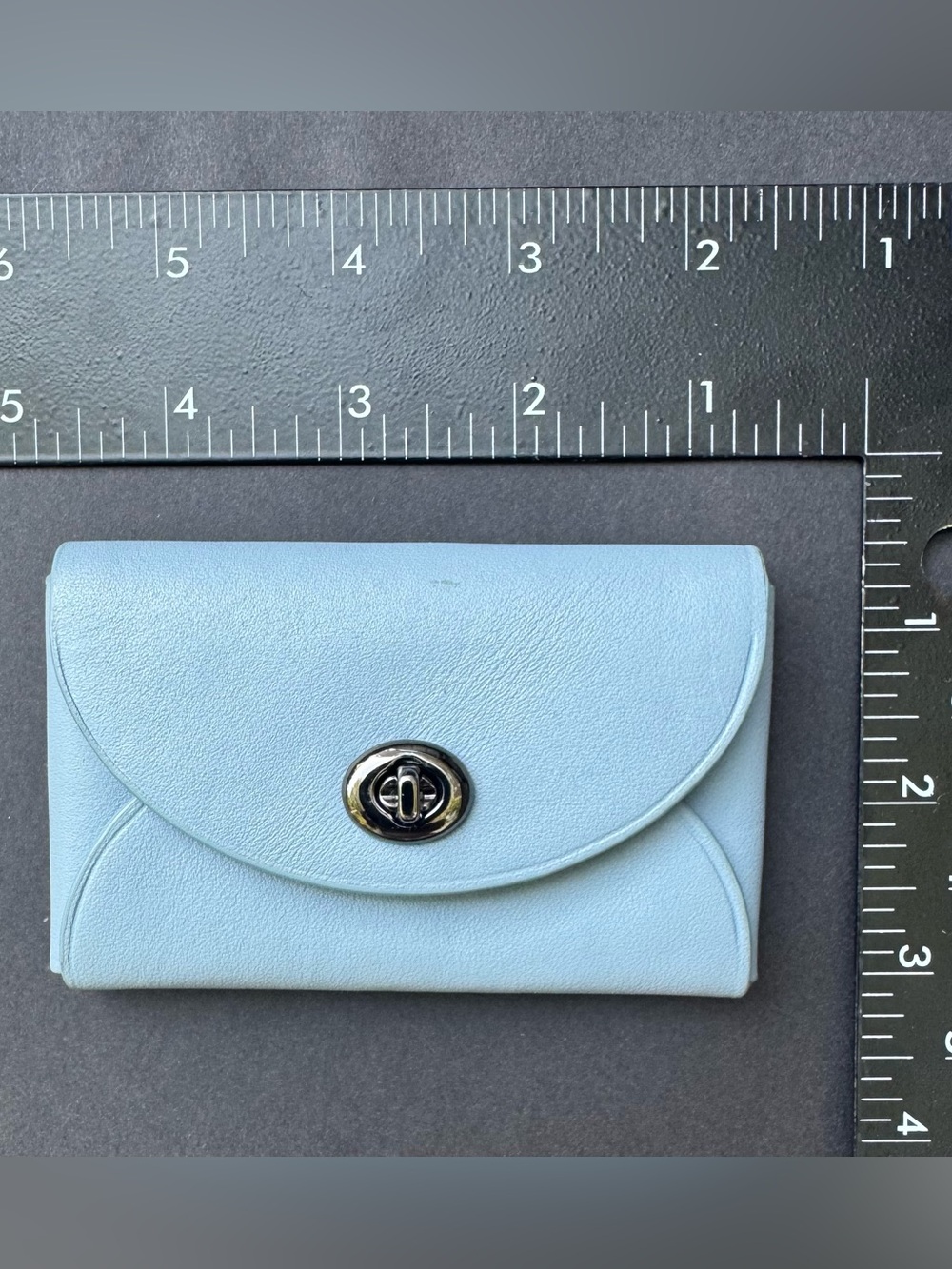 Coach Card Case in Cornflower Blue color